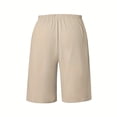 thumbnail image 5 of Women Lightweigh Shorts Drawstring Pull-on Wide Leg Straight Casual Short Pants Bermuda Shorts For Women Knee Length Wide Leg Summer Short Summer Beach Vacation Outfit Khaki XXL, 5 of 7