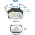 thumbnail image 5 of Small Animals C&C Cage Tent, Breathable & Transparent Pet Playpen Pop Open Outdoor/Indoor Exercise Fence, Portable Yard Fence for Guinea Pig, Rabbits, Hamster, Chinchillas and, 5 of 6