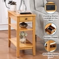 thumbnail image 4 of Convenience Concepts American Heritage End Table/Charging Station, Natural, 4 of 7