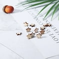 thumbnail image 6 of 100 Pieces/Set Star Shape Wood Slices Kit Rustic Wood Cutout Crafts Supplies, 6 of 7