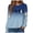 Blue, variant on Duqingm Halloween Shirts for Women Long Sleeve Crewneck Casual Dressy Tops Funny Graphic Halloween Costumes Fall Fashion Outfits,2XL
