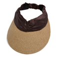 thumbnail image 1 of Sombrero de paja de verano para mujer: ala ancha tejida, parte superior vacía, plegable, trenzado de paja, talla única (52-58 cm de circunferencia de cabeza), 1 of 2