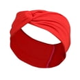 thumbnail image 4 of Diadema que absorbe el sudor, 6 uds., nueva diadema cruzada de color sólido, diademas para mujer, accesorios deportivos antitranspirantes para el cabello, 4 of 5