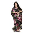 thumbnail image 3 of Oussum Women Kaftan Cover Up Polyester Beach Maxi Dress Plus Size Boho Caftan Gown, 3 of 8