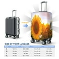 thumbnail image 4 of Yiaed butterflies flying near sunflower in field Print Travel Luggage Cover Suitcase Protector Covers Elastic Luggage Anti-scratch(No luggage included）-X-Large, 4 of 7