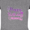 thumbnail image 3 of Inktastic Purple Happy Birthday Mommy Boys or Girls Baby Bodysuit, 3 of 4