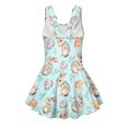 thumbnail image 5 of Tutolipy Easter Bunny Pattern Design Skirt Girls Swim Dress, Built in Shorts Comfort Childrens Swimwear for Beach Water Sport Size 10-11 Years, 5 of 8