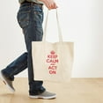 thumbnail image 4 of CafePress - Keep Calm Act On Tote Bag - Unisex Canvas Tote Bag, Beige, 1-Piece, 4 of 7