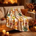 thumbnail image 5 of Autumn Thanksgiving Flannel Throw Blanket, Cute Fall Patterns Plushs Blanket, Super Soft Warm Blankets for Sofa Bed Camping Warm Light Weight Cover (27.6" x 39.4"), 5 of 7