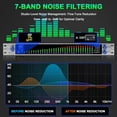 thumbnail image 6 of Digital Equalizer for Home Stereo Audio System, Professional 31 Band Dual Channel Graphic Equalizer Music EQ with PC Tuning, Noise Reduction & Spectrum Analyzer Display - 1U Rack Mount, Silver, 6 of 11