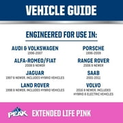 PEAK Original Equipment Technology European Vehicles Pink, 50/50 Prediluted Antifreeze & Coolant, 1 gal