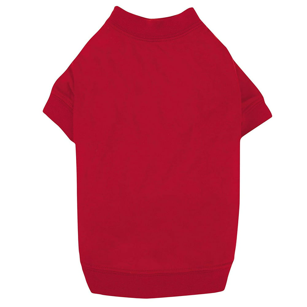 Zack & Zoey Basic Tee Shirt for Dog,s 14" Small/Medium, Red, Get back to basics with this