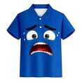 thumbnail image 2 of WOYY Boys Girls Short Sleeve Polo Shirt Summer Casual Graphic Print T-Shirt, Sizes 3-14, 2 of 5