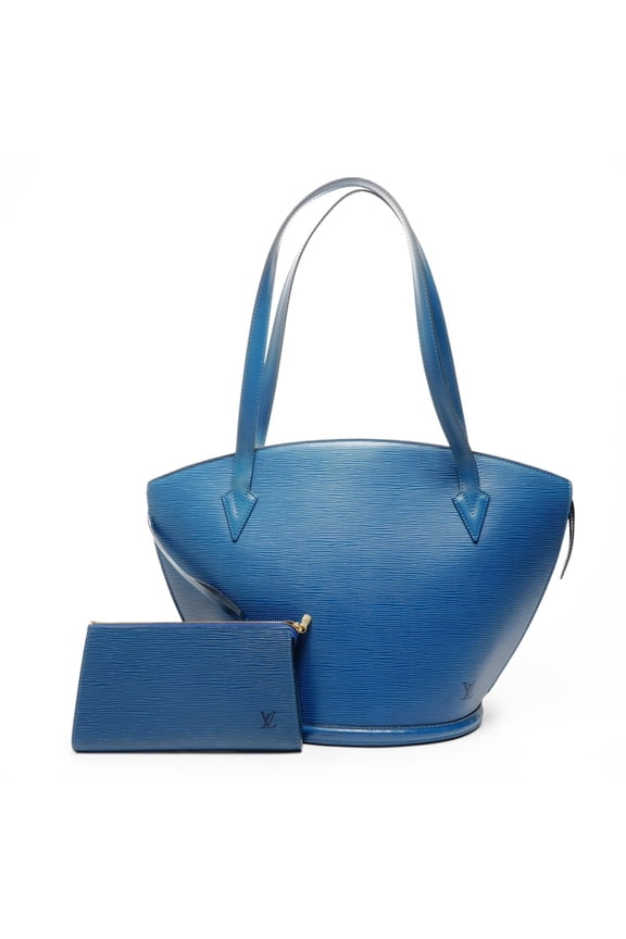 Pre-Owned Louis Vuitton 1995 Epi Saint-Jacques Shopping Shoulder Bag, Blue