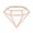 Rose Gold, variant on Diamond Hard Enamel Lapel Pin | Clayton Jewelry Labs