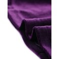 thumbnail image 5 of Top corto de fiesta con capas básicas de terciopelo y cuello halter para mujer Púrpura M, 5 of 5