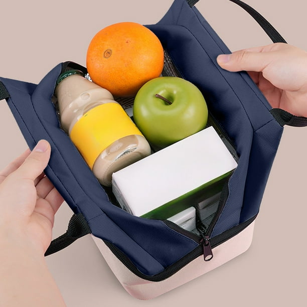 Bolsa térmica aislante de doble capa para comidas calientes y frías para trabajo, escuela y viajes