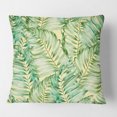 thumbnail image 2 of Designart Tropical Retro Foliage ' Mid-Century Modern Throw Pillow - 18x18, 2 of 2