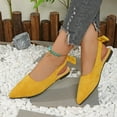 thumbnail image 5 of Eltusu Women Flat Shoes, Pointy Toe Comfy Fashion Slip on Work Shoes Yellow Size 7, 5 of 8