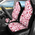 thumbnail image 2 of Xoenoiee Pink Cow Design Seat Covers for Cars, Auto Seat Covers Full Set Front and Rear Split Bench Seat Protector Car Interior Accessories Universal Fit, 2 of 6