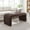 Brown, variant on Koda Performance Velvet Waterfall Ottoman in Brass Rust