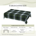 thumbnail image 6 of Rectangle Table Cloth, Plaid Clan Gordon Tartan Green White Purple Check Resistant Washable Tablecloth Decorative Table Cover for Dining, Indoor and Outdoor, 6 of 6