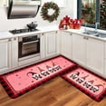 thumbnail image 1 of Riforla Valentine's Day Kitchen Carpet (2 Pieces) S Kitchen Carpet Washable Cushion Comfortable Kitchen Carpet Set Carpet D, 1 of 1