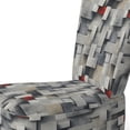 thumbnail image 4 of Designart "Concrete Wall Optical Art II" Chaise d'Appoint Rembourrée Patch Gris - Fauteuil Moderne pour Salon, 4 of 7