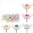 thumbnail image 1 of 20 Pcs Punaises en Forme de Fleur Multi-Fonctions Punaises Délicates Fournitures Diy, 1 of 8