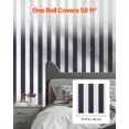 thumbnail image 4 of Modern Geometric Black White Waterproof Peel and Stick Wallpaper 17.7 x 590.5 Inch Self Adhesive Vinyl Roll Easy to Clean for Bedroom Kitchen Bathroom Office, 4 of 5