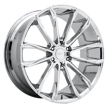 DUB 1PC Aluminum Rim S251 CLOUT 24X10in Chrome Plated Finish, S251240089 30