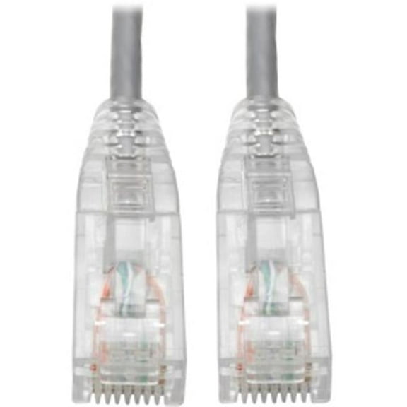 CAT6 UTP RJ45 Molded Slim Gigabit Patch Cable, Gray