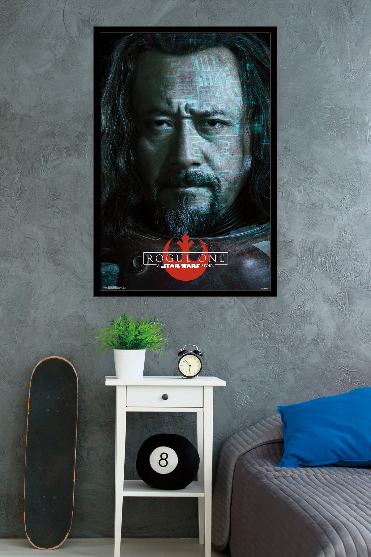 Star Wars: Rogue One - Baze Wall Poster, 22.375" x 34", Framed