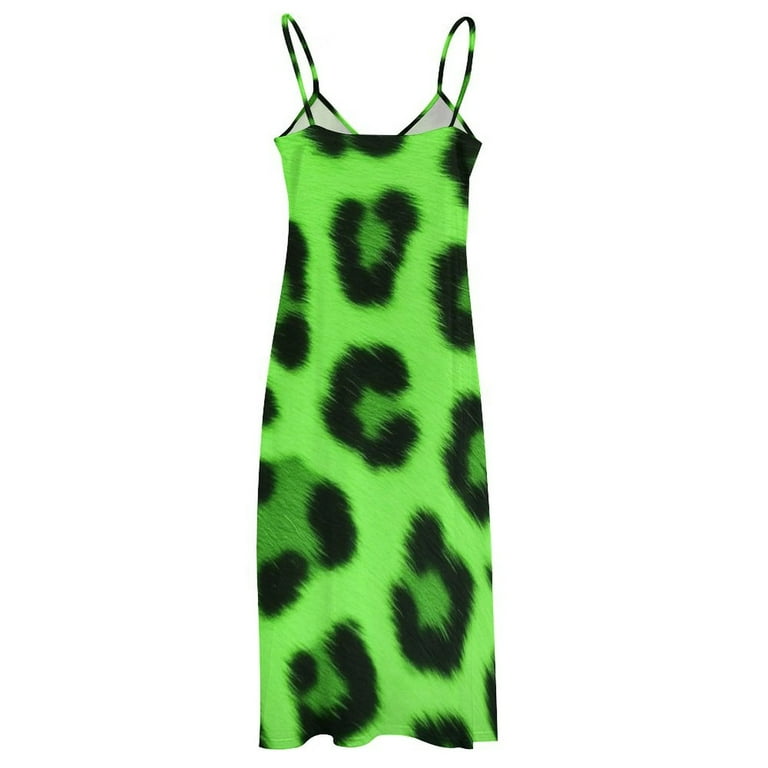 green emerald velvet dress Leopard Bodycon Dress Brown / L main image 0