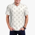 thumbnail image 1 of Balery Anchors Camisa Polo de Hombre con Estampado, de Manga Corta y Tejido Medio, Camisa Tipo Golf Polo-X-Large, 1 of 6