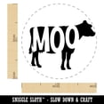 thumbnail image 2 of Cow Moo Farm Animal Rubber Stamp for Scrapbooking Crafting Stamping - Medium 1 Inch, 2 of 7
