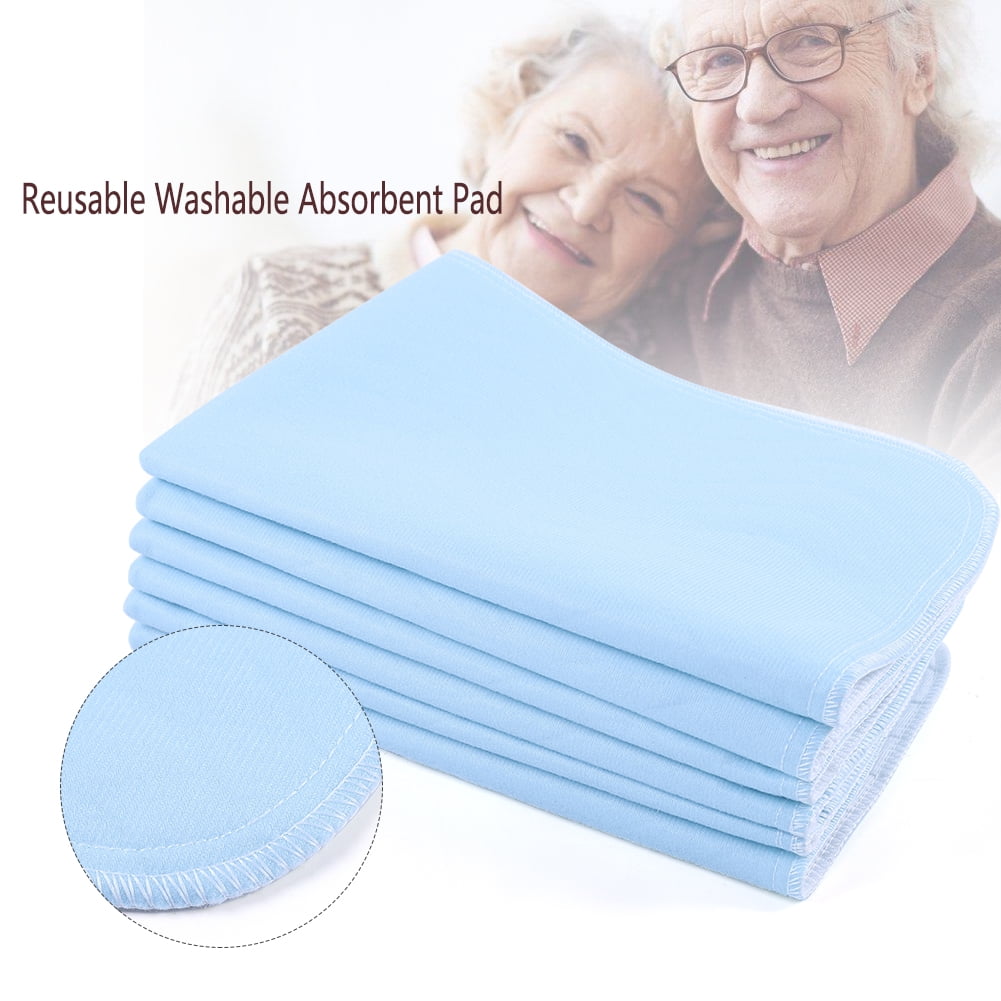 Yosoo Incontinence Pad,6pcs Reusable Washable Pad An Absorbent Pad For