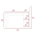 thumbnail image 3 of Modern Rectangular Office Desk with Open Shelves / Sturdy and Spacious Design, 3 of 3