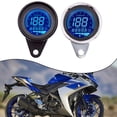 thumbnail image 3 of SOFEIYA Motorcycle Odometer LCD Digital Speedometer Tachometer Gauges Night Light 12V, Black, 3 of 9
