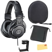 Audio-Technica ATH-M30x Professional Monitor Headphones - Black Bundle w/ Case