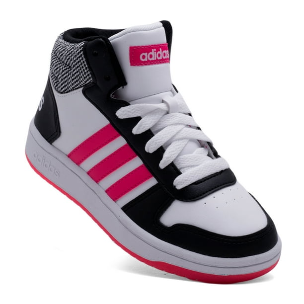 Tenis Adidas Niñas HOOPS 2.0 MID Blanco DB1949
