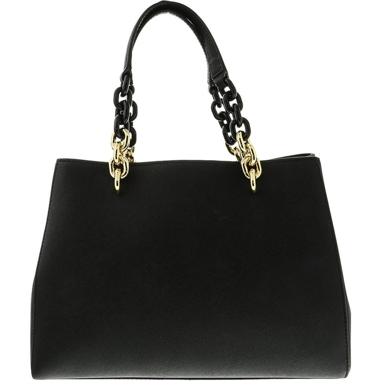 Michael Kors Cynthia Medium Leather Satchel Black 30F7GCYS2L 001