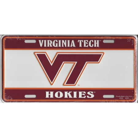 Virginia Tech Hokies Metal - Virginia Tech Hokies Embossed License Plate