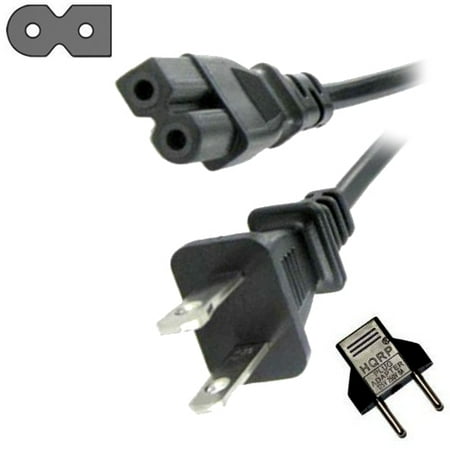 - HQRP 10ft AC Power Cord for Toshiba 40L2400U 40L3400U 50L1400U 50L2400U 50L3400U LED LCD HDTV Smart TV Mains Cable + HQRP Euro Plug Adapter