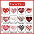 thumbnail image 4 of 12 Valentine's Day Hanging Ornaments Paper Heart Pendants For Tree Wall Decoration Red Ornaments (12 10cm) Baking Show Ornament Hanging Stained Glass Birds Christmas Mantel Garland Car Charm Stained, 4 of 6