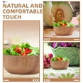 thumbnail image 5 of PAMINGONO 2Pcs Wood Round Bowl for Food Serving Multifunctional Storage Home Use, 5 of 6