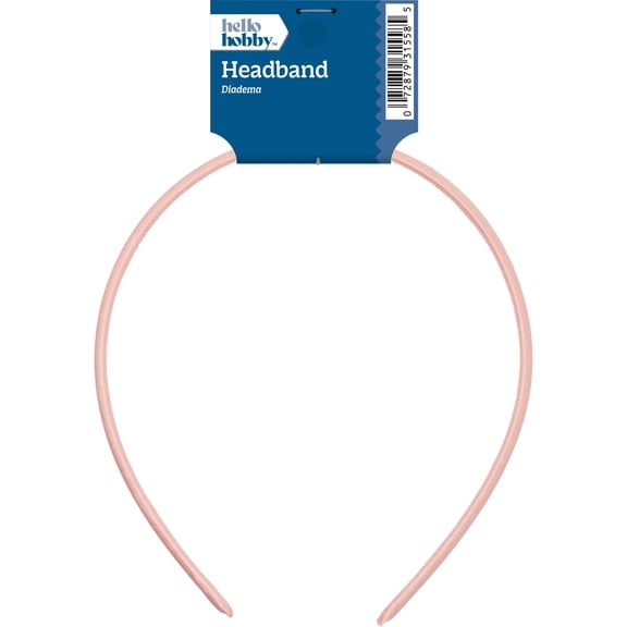 Hello Hobby Accessory Satin Headband, Light Pink, 1 piece