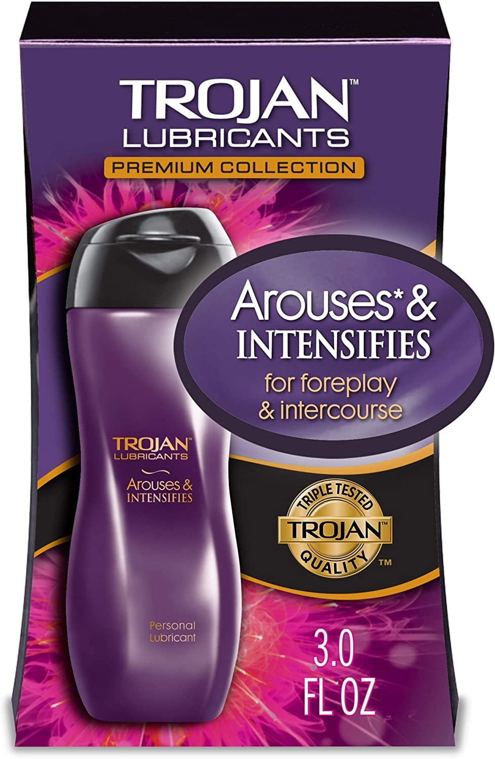 Trojan Advanced Personal Lubricants H2O Closer Non-Sticky, 5.5 oz, 3 Pack