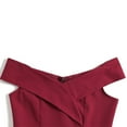 thumbnail image 4 of 2025 Femmes Vintage Vague Point Femmes Formelles Longues Robes pour Invitée de Mariage Sans Manches une-Col Épaule Vintage Formelle Invitée de Mariage Robe Queue, 4 of 7