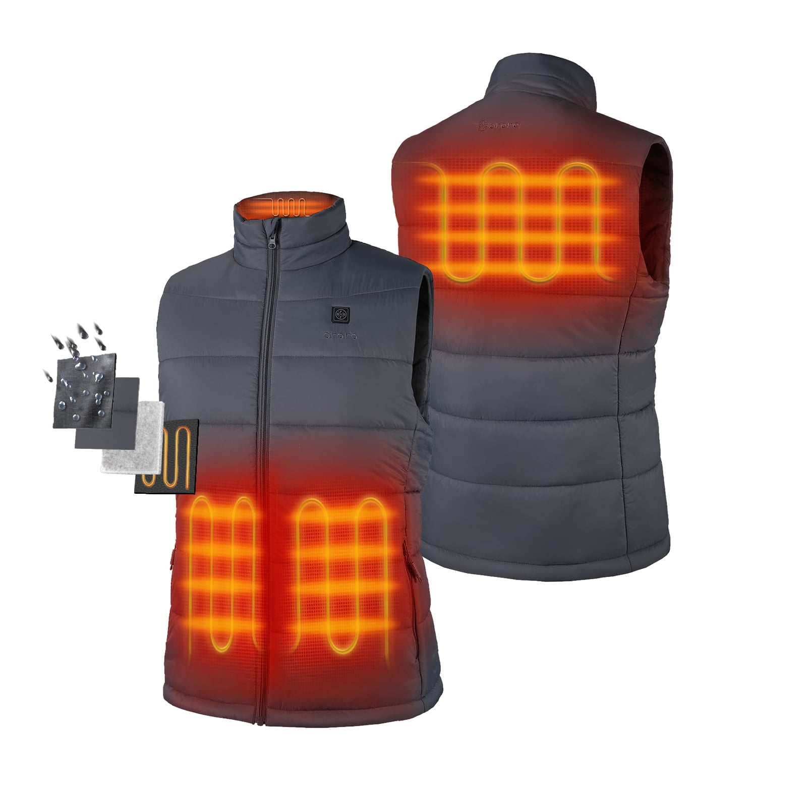 ORORO Men's Lightweight Heated Vest with Battery Pack